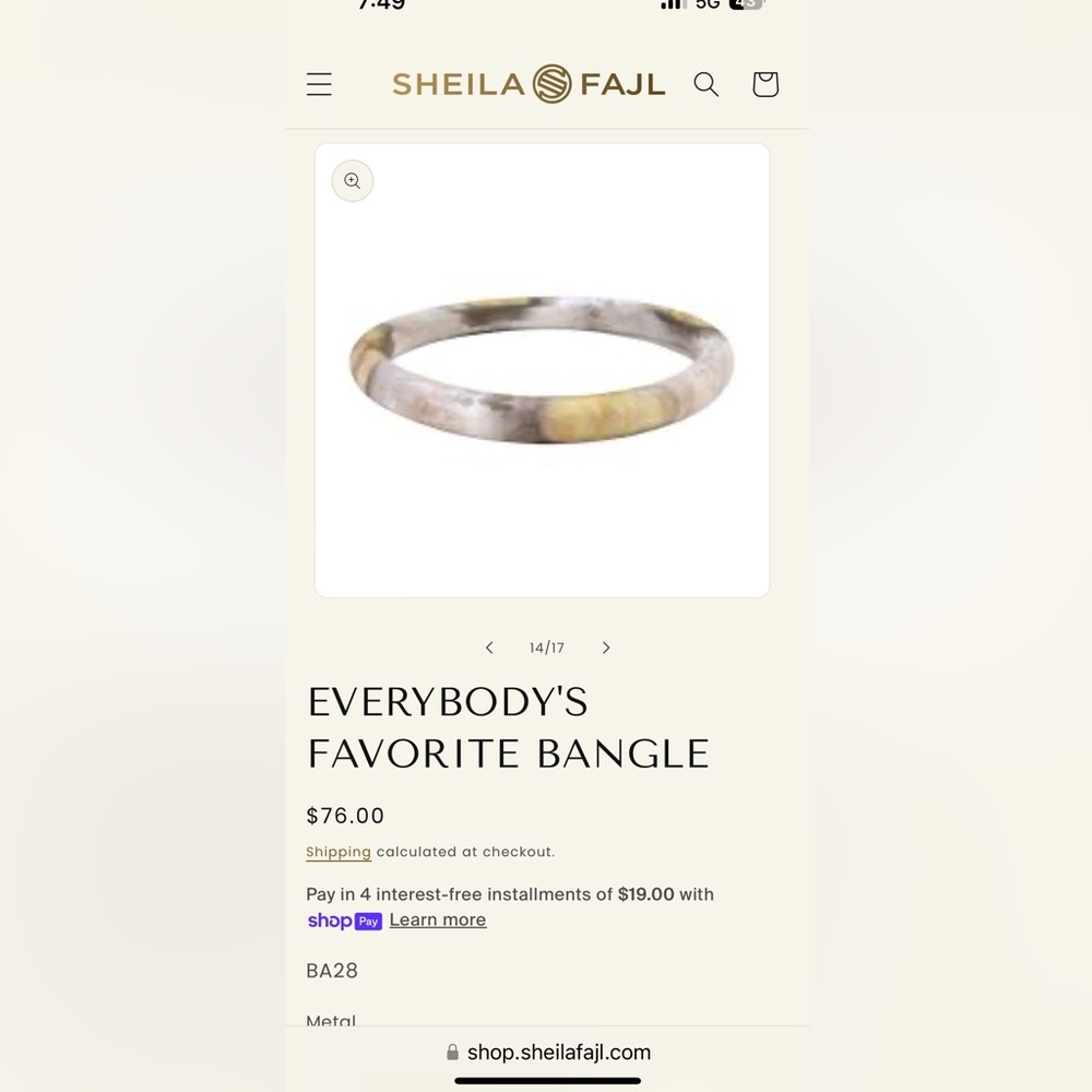 Sheila Fajl bangle